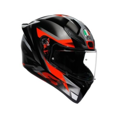 AGV Casco integrale K1 S Fastlap nero-grigio-rosso