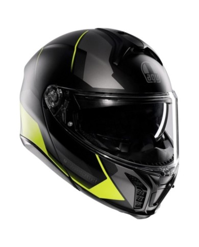 AGV Casco modulare Tourmodular Perception nero opaco-giallo