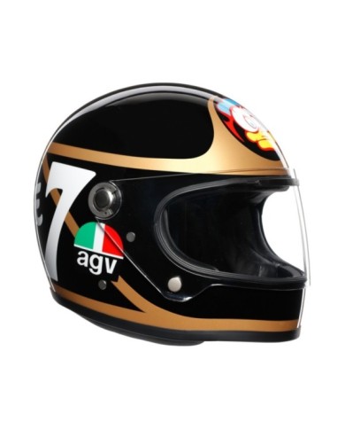 AGV Casco integrale X3000 Barry Sheene nero-bronzo-bianco