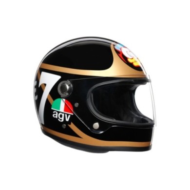 AGV Integralhelm X3000 Barry Sheene schwarz-bronzen-weiss