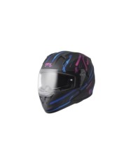 gms Casque intégrale Hexago Graphic matt-bleu-violet
