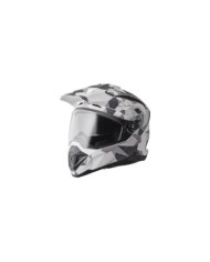 gms Casque adventure Adventus Camo mat blanc-gris camo