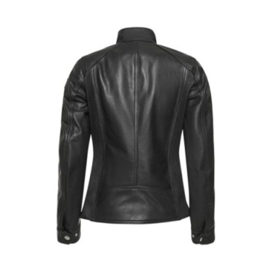 Belstaff Giacca Penrith in pelle cerata da donna nera