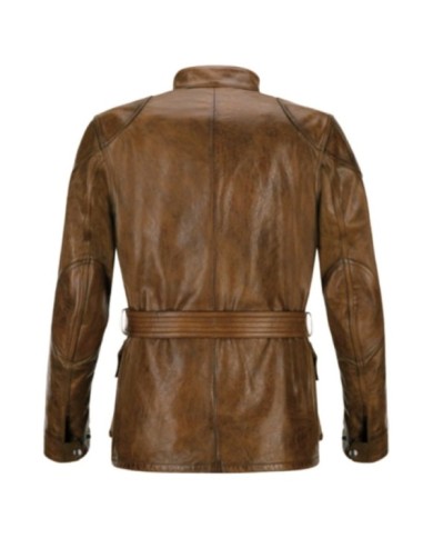 Belstaff Jacke Trialmaster Waxed Leder braun