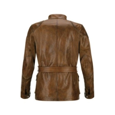 Belstaff Veste Trialmaster en cuir ciré marron