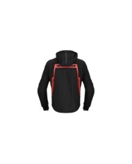 SPIDI Giacca Hoodie Warrior H2OUT nero-rosso