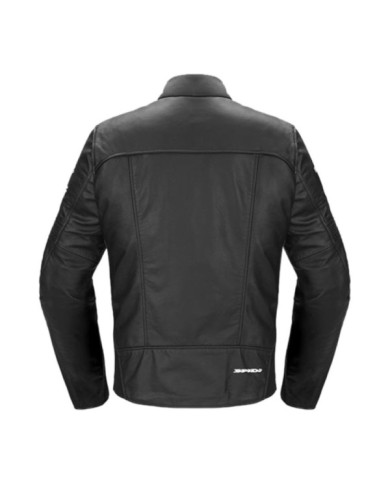 SPIDI Veste en cuir Genesis noir-blanc