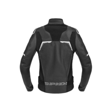 SPIDI Veste en cuir Evorider 3 femmes noir-blanc