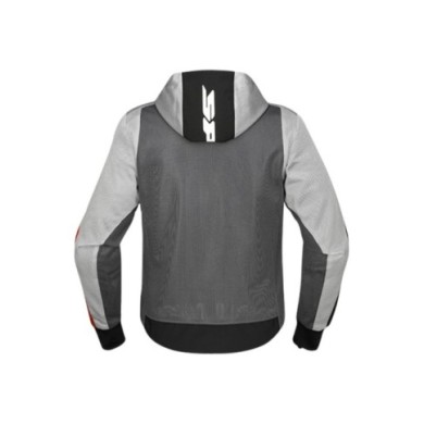 SPIDI Giacca con cappuccio Net grigio-nero-rosso