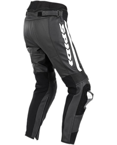 SPIDI Pantaloni in pelle RR Pro 2 da donna nero-bianco