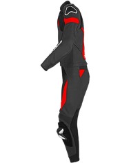 SPIDI Tuta in pelle Laser Touring nera-rossa
