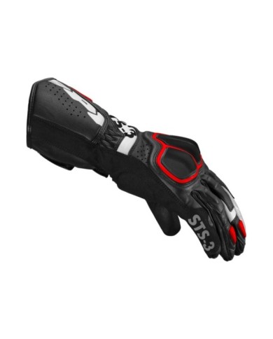SPIDI Guanti STS-3 da donna nero-rosso