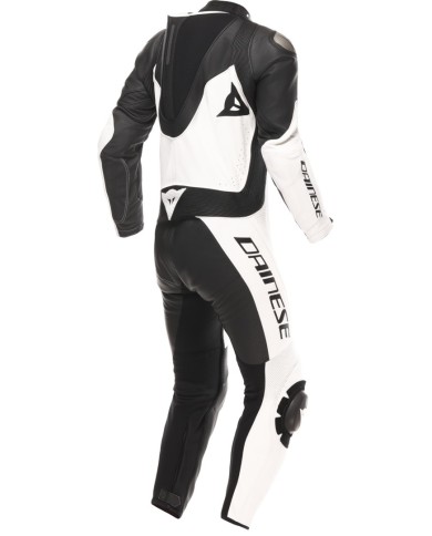 Dainese Combinaison cuir perf. 1 pièce Demon Sprint noir-blanc