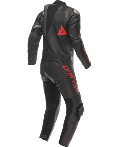 Tuta in pelle Dainese Perf. 1 pezzo Demon Sprint nero-rosso