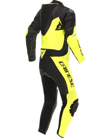 Dainese Lederkombi perf. 1-tlg. Demon Sprint schwarz-gelb