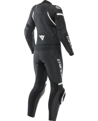 Tuta in pelle Dainese Fulminea 2Pc nero-bianco