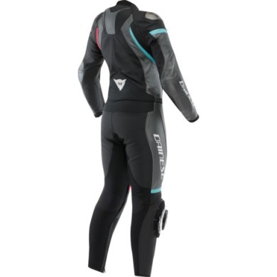 Dainese Lederkombi 2-tlg. Fulminea schwarz-anthrazit-weiss