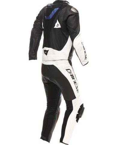 Tuta in pelle Dainese Demon Sprint 2 pezzi nero-bianco-rosso