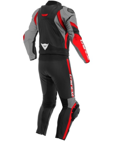 Dainese Avro 4 2Pc Leather Suit nero-antracite-rosso