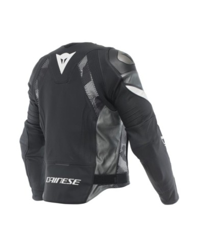 Dainese Lederjacke Avro 5 schwarz-weiss-anthrazit