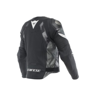 Dainese Avro 5 Giacca in pelle nero-bianco-antracite