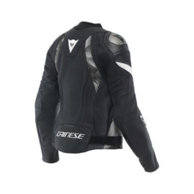 Dainese Femmes Veste Cuir Avro 5 noir-noir-blanc