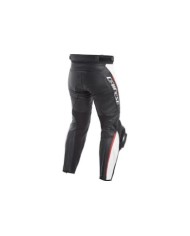 Dainese Cuir pantalon DELTA 3 noir-blanc-rouge