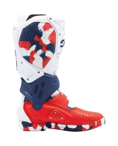 SIDI MX Stiefel Crossair X weiss-blau-rot