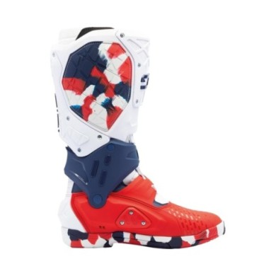 SIDI Bottes MX Crossair X blanc-bleu-rouge