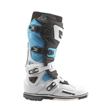 Gaerne Offroadstiefel SG22 weiss-schwarz-hellblau