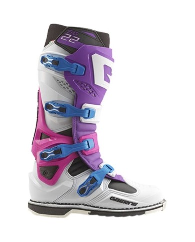 Gaerne Bottes tout-terrain SG22 violet-blanc-rose fluo