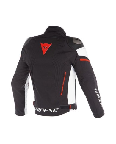 Dainese D-DRY veste RACING 3 noir-blanc-rouge fluo