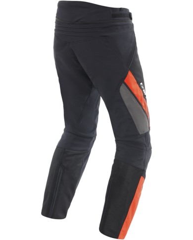Dainese Absoluteshell Drake 2 Air pantaloni nero-rosso fluo