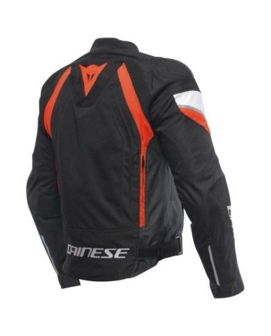 Dainese Jacke Avro 5 Tex schwarz-fluo rot-weiss