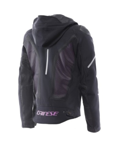 Dainese Damen Jacke Super Sprint Air Tex schwarz-pink-viola