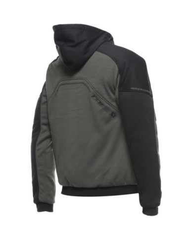 Dainese Hoodie mit Reissverschluss Daemon-X Safety grün-schwarz