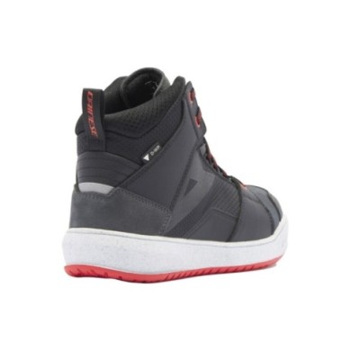 Dainese Chaussures Suburb D-WP noir-blanc-rouge