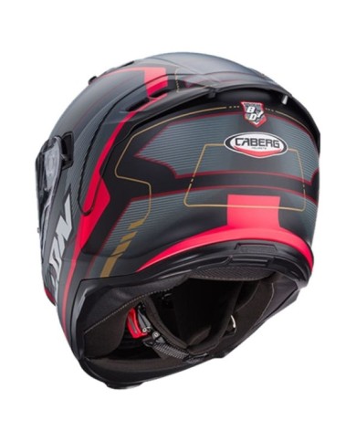Caberg Avalon X Optic casco integrale nero-grigio-rosso opaco
