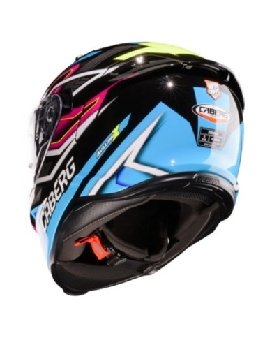 Caberg Avalon X Brama casco integrale nero-giallo-fucsia-blu