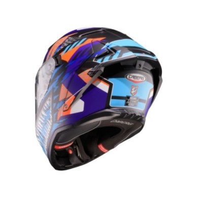 Caberg Casque intégral Drift Evo II Nobo noir mat orange bleu