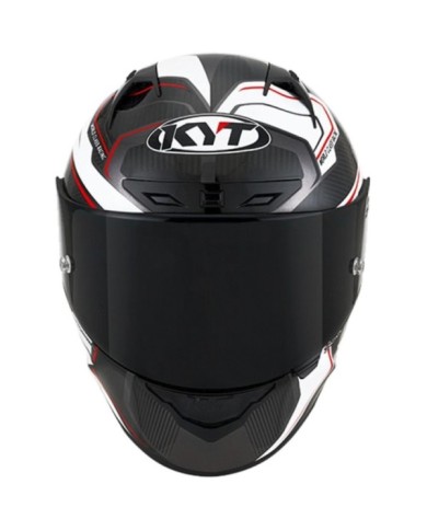 KYT Integralhelm NZ-Race Carbon Competition carbon-weiss-rot