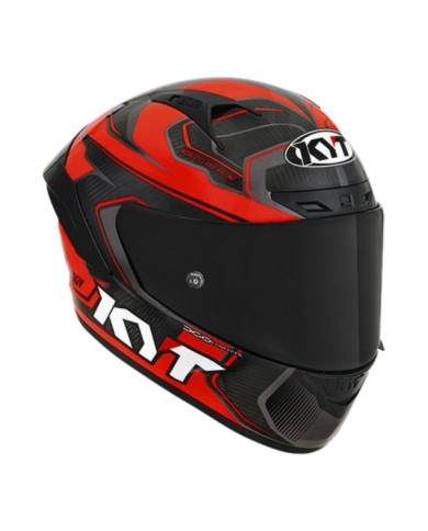 KYT Casque intégral NZ-Race Carbon Stride carbone-rouge-blanc