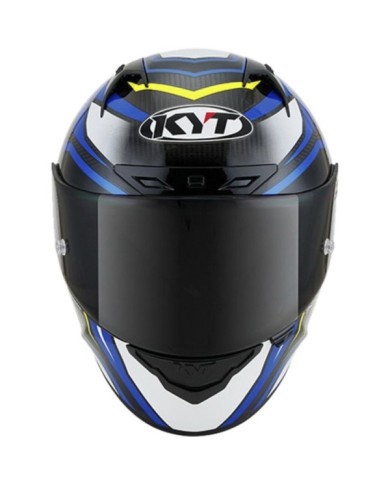 KYT Casco integrale NZ-Race Carbon Stride carbonio-blu-giallo
