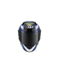 KYT Casque intégral NZ-Race Carbon Stride carbone-bleu-jaune