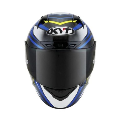 KYT Integralhelm NZ-Race Carbon Stride carbon-blau-gelb