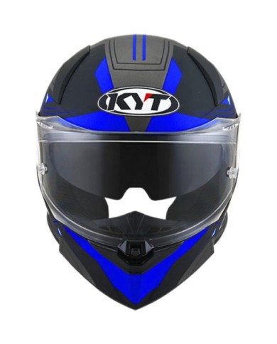 KYT Casco integrale R2R Led nero-blu-grigio
