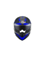 KYT Integralhelm R2R Led schwarz-blau-grau
