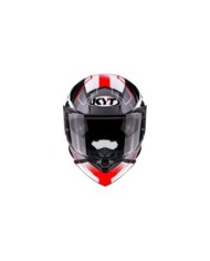 KYT Casco integrale R2R Parsec bianco-rosso-grigio
