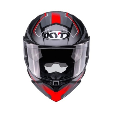 KYT Casque intégral R2R Parsec gris-rouge mat