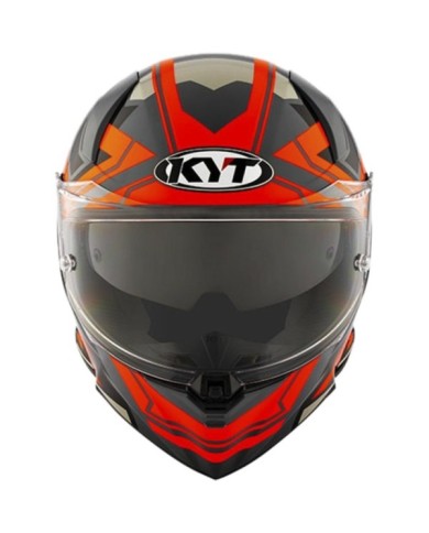 KYT Casco integrale R2R Octane arancione-rosso-nero